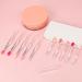 10 Pcs Silicone Lip Brushes - Lipstick Applicator with Caps for Makeup & Beauty | Ideal for Lip Masks & Eyeshadow - Buy Online on GoSupps.com