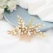 Catey Crystal Bride Wedding Hair Comb Gold Side Comb Rhinestone Hair Piece Bridal Hair Clips Hair Accessories for Women and Girls