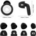 Earrings for Sleeping - Soft Reusable Noise Earplugs | Silicone Hearing Protection | 8 Attachments XS/M/L | 27 dB Noise Reduction | Concert Ready | Available in White & Black - Buy Online on GoSupps.com