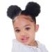 MRS HAIR Kids Hair Puff Natural Black Afro Puff Drawstring Ponytail Human Hair Afro Puff Ponytail For Black Women Afro Puff Wig 4 Inch Afro Puff For Kids Pack Of 2 Mini Afro Puffs Small Size 2 Pieces Natural Black