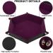 Purple PU Leather Dice Tray Holder for DND, RPG, MTG Games - 6 inch - Buy Online on GoSupps.com