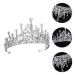 Buy Lurrose Ice Cream Cone Crown Tiaras - Rhinestone Silver Wedding Hair Accessories for Women - Buy Online on GoSupps.com