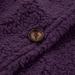 Hanxiulin Women's Fleece Plush Jacket - Warm Fluffy Oversized Winter Coat with Zipper - Long Quilted Parka in Purple - Buy Online on GoSupps.com