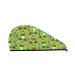 Cute Green Frog Microfiber Hair Towel Soft Super Absorbent Hair Towel Wrap for Women Coral Velvet Quick Dry Hair Cap for Long Curly and Thick Hair