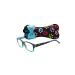 Select-A-Vision Dog Bone Square Reading Glasses w/Colorful Pawprints Blue 2.50