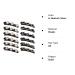 Sparkling Crystal Stone Braided Hair Clips Set - 12PCS Rhinestone Hair Accessories for Women - Buy Online on GoSupps.com