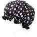 Allydrew Reusable Women's Waterproof Shower Cap for Long Hair - Black & White Dots - Buy Online on GoSupps.com