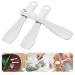 LEORX Makeup Spatula Set - Small Alloy Face Cream Spoon, Mask Scoop Beauty Tools (Silver) - Buy Online on GoSupps.com