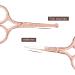 Verdant Touch Stainless Steel Scissors Stainless Steel Portable Eyebrow and Nose Hair Scissors Rose Gold Cosmetic Tool - Buy Online on GoSupps.com