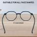 Buy KaeoISFU Retro Reading Glasses - Vintage Anti-Blue Light Classic Round Polygon Design Anti-Eye Fatigue 1.5 Diopters for Men & Women - International Shipping Available - Buy Online on GoSupps.com