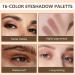 AMY'S DIARY 16-Color Matte Eyeshadow Palette for Long-Lasting, Colorful Eye Makeup | Women and Girls (J1) - Buy Online on GoSupps.com