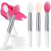WLLHYF Silicone Lip Brushes Colorful Lipstick Applicator Brushes Reusable Silicone Lip Brushes for Lipstick Lip Mask Makeup Brushes(3pcs)