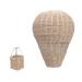 Woven Hot Air Balloon Handcrafted Rattan Weaving Hot Air Balloon Wall Decor Hanging Hot Air Balloon Decor For Kids Room Christmas Weddings Parties Birthdays Photo Prop Romantic Decorations
