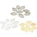 200 pcs Leaves India Hanging Leaf Headwear Tree Flatback Making Bracelet Craft for DIY Bride Silver 2*3.4cmx3pcs Goldenx3pcs - Buy Online on GoSupps.com