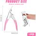 Nail Extension Clipper U-Shaped Tip Cutter Acrylic Nail Clipper Professional Rustproof Manicure False Nails Trimmer Fake Gel Sharp Pedicure Nail Care Tools Nail Clipper Beauty Tip Cutte (Pink) - Buy Online on GoSupps.com