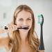 5 Pack Vibe Series Compatible Replacement Toothbrush Heads with Nylon Bristles - Black - Buy Online on GoSupps.com