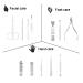 Cater Manicure Nail Clippers Set - Professional 12Pcs Grooming Kit with Luxurious Travel Case - Buy Online on GoSupps.com