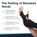 Futurergmic Compression Arthritis Gloves with Strap | Open Finger Hand Wrist Support for Arthritis, Carpal Tunnel, RSI | Daily Healing & Pain Relief - S/M - Buy Online on GoSupps.com