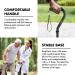 KINGGEAR Lightweight Offset Walking Cane for Women and Men - Large Quad Base Canes for Seniors and Leg Injuries - Black - Buy Online on GoSupps.com