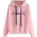 Women's Halloween Hoodie Pullover Tops Long Sleeve Sweatshirts with Witch Fall Hooded Role Playing Costumes Pink Large - Buy Online on GoSupps.com