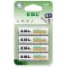 EBL AA Rechargeable Batteries 1.2V NiMH Double A Battery 2800mAh High Capacity Pre-Charged Long Lasting - 4 Pack