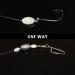 Orootl Glow Beads Fishing Saltwater - 100 Hard Plastic Light Beads | Green & White Oval EI Pearls Bait Fishing Tools - Buy Online on GoSupps.com