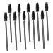 NOLITOY 200 Pcs Elbow Mascara Brush Lash Mascara Lash Accessories False Plastic Make up Eyelash Tool Travel 9.7x0.6cmx4pcs Blackx4pcs