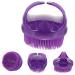 COHEALI Men's Silicone Bath Brush Set - Portable Body Scrubber & Massager for Exfoliation - Purple 9x8cm - 3pcs - Buy Online on GoSupps.com