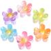 6 Pcs Flower Claw Clip Hair Clips  3 inch Large Claw Clips Cute Hair Clips for Women Girls Hair Claw Clips for Thick/Thin Hair  Flower Hair Clip Hair Accessories Gifts for Women (Multicolor)