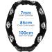 High-Security 1000mm Bicycle Chain Lock - 5-Digit Number Combination Lock | Durable & Reliable Bike Security - Buy Online on GoSupps.com