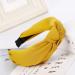 Women's Fashion Hair Headband - Elegant Yellow Wide Knot Strap | Simple & Sweet YWLink - Buy Online on GoSupps.com