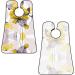 Yellow Flower Beard Bib & Purple Floral Hair Catcher | Non-Stick Grooming Cloth for Men | Perfect Gift for Shaving & Trimming - Buy Online on GoSupps.com