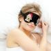 Santa Golden Retriever Sleep Mask | Adjustable Eye Cover for Sleeping | Blocks Light for Night Travel and Nap | Men Women - Buy Online on GoSupps.com