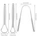 3 Pcs Stainless Steel Tongue Scraper Set - Oral Care Metal Tongue Cleaner for Fresher Breath - Adults & Kids - Buy Online on GoSupps.com