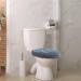 Plush Shag Toilet Lid Cover Set - Machine Washable, Soft and Fluffy Fabric - Fits Standard Toilet Lids, Quick Drying - Elastic Bathroom Decor - 2 Gray, 1 Black - Buy Online on GoSupps.com