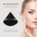 AXFEE 6 PCS Soft Triangle Makeup Powder Puffs - Pure Velour for Loose Powder, Mineral Powder, Body Powder - Black & Pink - Buy Online on GoSupps.com