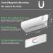 UDQYQ 2PC Rolling Toothpaste Squeezer with Magnetic Pad - Wall-Mounted Space-Saving Bathroom Organizer (White) - Buy Online on GoSupps.com