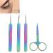Eyelash Extension Tweezers Set - 4pcs Stainless Steel Nail Art Tools | Curved & Straight Tweezers for Perfect Lash Application - Buy Online on GoSupps.com