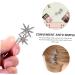 DOITOOL Snowflake Hairpin French Hair Pin Hair Accessory for Women Hair Jewels for Women Crystal Hair Barrette Bling Side Bangs Bridal Hair Pins Alloy Women's Christmas Clip - Buy Online on GoSupps.com