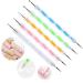 5 pc 2 Way Dotting Pen Tool Nail Art Tip Dot Paint Manicure kit (5PC) 5 Count (Pack of 1)