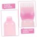FRCOLOR 3pcs Medicine Bottle Applicator Set Shampoo Color Dye Root Bottle & Scalp Scrubber | Pink Perfect for Home Hair Coloring - Buy Online on GoSupps.com