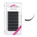Crislashes Classic eyelashes for technology 0.03 strength D curl 12mm volume eyelash extension High quality silk eyelashes (D-0.03 12mm) 1 piece (1 Pack) classic 03d-12mm