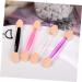 Baluue 50pcs Two-color Eyeshadow Brush Eyeshadow Cosmetic Cosmetic Wand Plastic Handle White - Buy Online on GoSupps.com