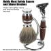 Beito Shaving Brush Holder - Universal Razor & Brush Stand | Metal Beard Keeper for Men - Professional Organizer (Silver) - Buy Online on GoSupps.com