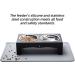 XKX Elevated Dog Bowls for Small Dogs and Cats - Stainless Steel Bowls with Stand and Silicone Mat - Raised Feeder for Puppies and Kittens - Black - Buy Online on GoSupps.com