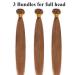 Brazilian Human Hair Bundles - 100% Virgin Straight Chestnut Brown Extensions | 20 Weave - Buy Online on GoSupps.com