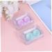 Solustrie Mini Container Set for Colored Contact Lenses - Portable & Safe Travel Case | 4-Piece Lens Cleaning Holder - Buy Online on GoSupps.com