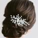 ifundom Bride Hair Comb Lightweight Metal Bride Hair Comb Sparkling Hair Piece Wedding Party Hair Accessory - Buy Online on GoSupps.com