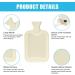 Vicloon 2L Hot Water Bottle with Removable Knitted Cover - Perfect Christmas & Winter Gifts for Adults & Kids | Cozy Bright Gray Style - Buy Online on GoSupps.com