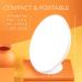 Circadian Optics Light Therapy Lamp - UV-Free LED Happy Mood Lamps with 10,000 Lux - Full Spectrum Sun Lights for Work from Home - White - Buy Online on GoSupps.com